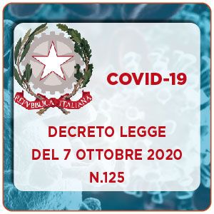 DECRETO LEGGE N.125 DEL 7 OTTOBRE 2020